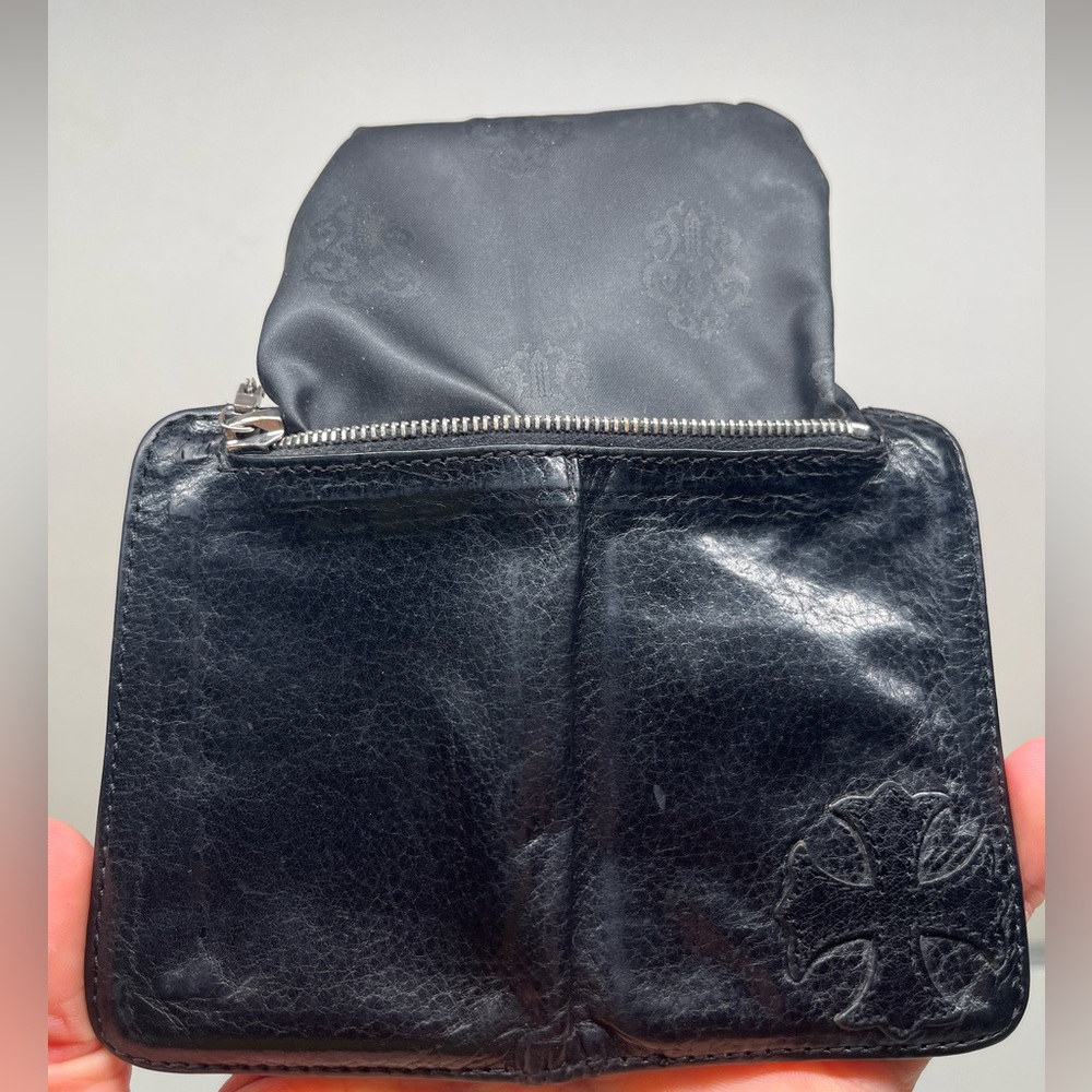 Chrome Hearts Black Leather Wallet - Picture 12 of 12